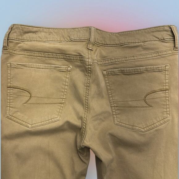 AMERICAN EAGLE Women’s 8 Short Tan JEGGINGS - Picture 4 of 5